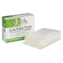 Купить: New Life 5 см х 5 см10 шт 12 слоев cалфетки марлевые стерильные