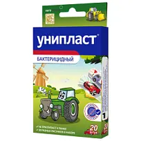 Купить: Унипласт 20 шт пластырь для детей машины