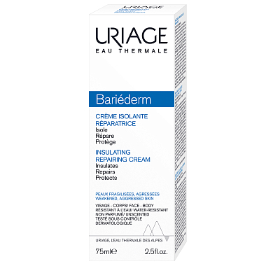 Купить Uriage Bariederm 75 мл крем изолирующий восстанавливающий крем для лица, рук и тела