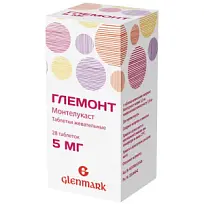 Купить: Глемонт 5 мг 28 шт таблетки жевательные