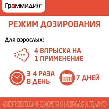 Купить Граммидин 112 доз спрей для местного применения с анестетиком