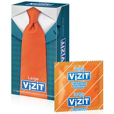 Купить Vizit Large 12 шт презервативы увеличенного размера