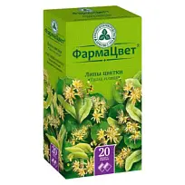 Купить: Липа цветки 1,5 г 20 шт фильтр-пакеты