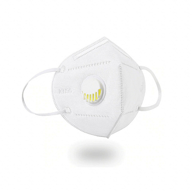 Купить Респиратор медицинский нестерильный двухпанельный класс защиты FFP2 с клапаном FR1200M с ушными петлями