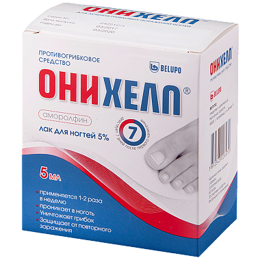Купить Онихелп 5 % 5 мл лак для ногтей флакон