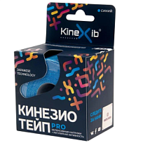 Купить: Кинезио тейп Kinexib Pro 5 см х 5 м бинт адгезивный синий
