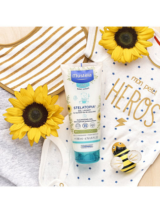 Купить Mustela Stelatopia 200 мл гель для купания очищающий