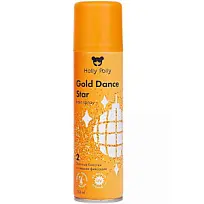 Купить: Holly Polly Gold Dance Star 150 мл лак для волос сильной фиксации с золотыми блёстками