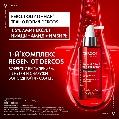 Купить Vichy Dercos Aminexil 90 мл сыворотка для волос