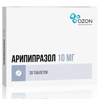 Купить: Арипипразол 10 мг 30 шт таблетки