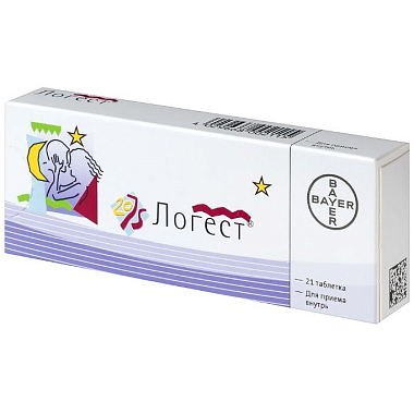 Купить Логест 21 шт таблетки покрытые оболочкой