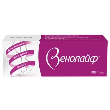 Купить Венолайф 0,25% + 5% + 2% 100 г гель для наружного применения