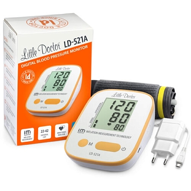 Купить Little Doctor LD-521A тонометр автоматический с адаптером и манжетой 22-42 см