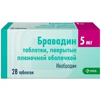 Купить: Бравадин 5 мг 28 шт таблетки покрытые пленочной оболочкой