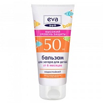 Купить: Eva Sun 150 мл бальзам для загара SPF 50 для детей от 6 месяцев