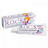 Купить: Rocs Kids 45 г паста зубная для детей бабл гам 4+