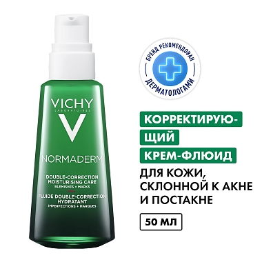 Купить Vichy Normaderm Phytosolution  50 мл крем-флюид корректирующий  для проблемной кожи лица против прыщей и акне