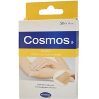 Купить: Cosmos Textile Elastic 6 см х 10 см 5 шт пластырь текстильный