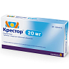 Купить Крестор 20 мг 28 шт таблетки покрытые пленочной оболочкой
