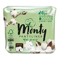 Купить: Monty Pantyliner 20 шт прокладки ежедневные