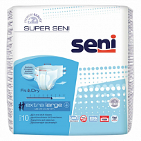 Купить: Seni Super подгузники 10 шт размер XL 6 капель