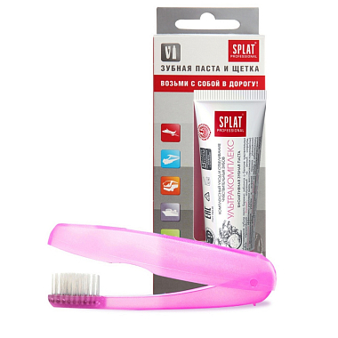 Купить Splat Professional Ультракомплекс набор дорожный 40 мл паста зубная + щётка зубная