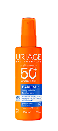 Купить Uriage Bariesun 200 мл спрей солнцезащитный без ароматизаторов SPF50+
