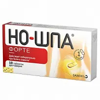 Купить: Но-шпа Форте 80 мг 10 шт таблетки
