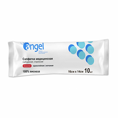 Купить Angel 16 см x 14 см 10 шт салфетки стерильные из нетканого материала