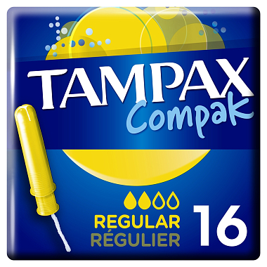 Купить Tampax Compak Regular 16 шт тампоны с аппликатором