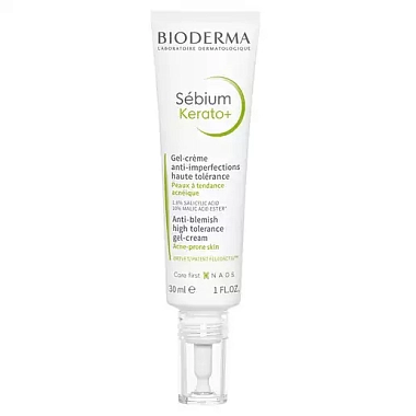 Купить Bioderma Sebium Kerato+ 30 мл гель-крем для лица