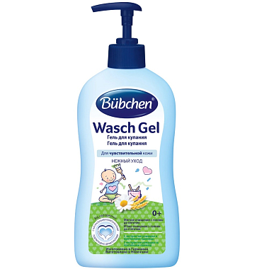 Купить Bubchen 400 мл гель для купания нежный уход