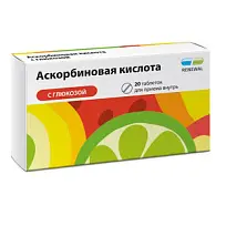 Купить: Аскорбиновая к-та с Глюкозой Реневал таб 100мг №20 