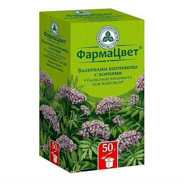 Купить Валериана корневище с корнями 50 г пачка
