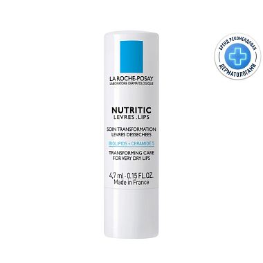 Купить La Roche-Posay Nutritic Levres 47 мл бальзам для губ питательный увлажняющий  для глубокого восстановления кожи