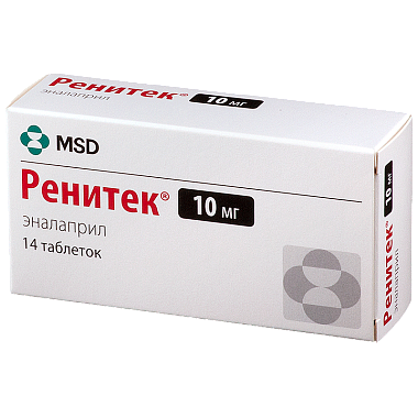 Купить Ренитек таб 10мг №14