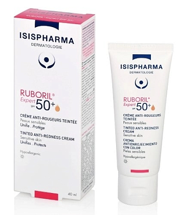 Купить IsisPharma Ruboril Expert SPF 50+ 40 мл крем дневной тонирующий от покраснений