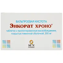 Купить: Энкорат Хроно 500 мг 30 шт таблетки с пролонгированным высвобождением покрытые пленочной оболочкой