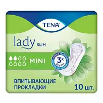 Купить: Tena Lady Slim мини 10 шт прокладки урологические