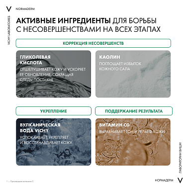 Купить Vichy Normaderm Anti-Age 50 мл крем-гель антивозрастной  для проблемной кожи с гликолевой кислотой