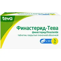 Купить: Финастерид-Тева 5 мг 90 шт таблетки покрытые пленочной оболочкой