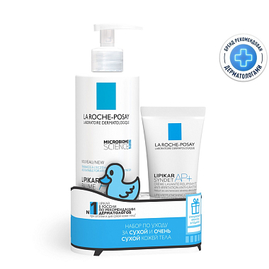 Купить La Roche-Posay Lipikar AP+М 400 мл бальзам + Lipikar Syndet АП+ 100 мл гель