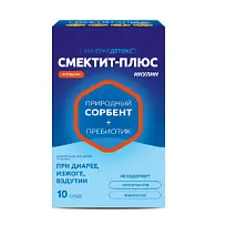 Купить: Минерал Детокс Смектит-плюс Инулин 10 шт порошок для приема внутрь саше апельсин