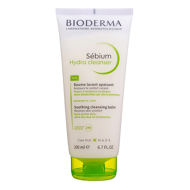 Купить Bioderma Sebium Hydra 200 мл бальзам успокаивающий очищающий