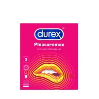 Купить: Durex Pleasuremax 3 шт презервативы с ребрами и пупырышками