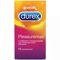 Купить: Durex Pleasuremax 12 шт презервативы с ребрами и пупырышками