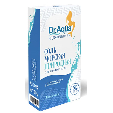 Купить Dr.Aqua 250 г 3 шт соль для ванн морская ароматная природная фильтр-пакеты