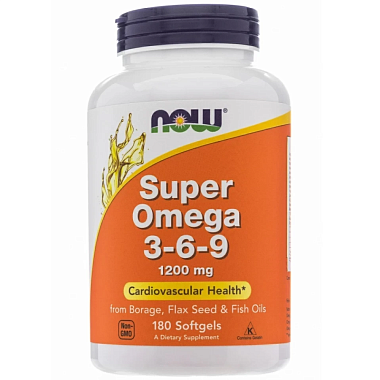 Купить Now Foods Супер Омега 3-6-9 180 шт капсулы