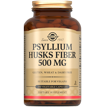 Купить Solgar Псиллиум пищевые волокна 500 мг 200 шт капсулы