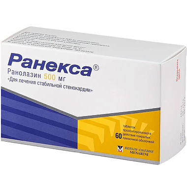 Купить Ранекса 500 мг 60 шт таблетки с пролонгированным высвобождением покрытые пленочной оболочкой